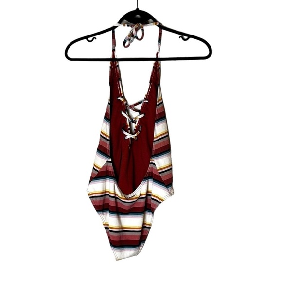 Billabong Easy Daze Swimsuit- Lace Up Stripe Swimsuit - Picture 9 of 14